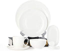 Dinner Set Dinnerware Set Tableware Set Dish Dinner Plates Dinner Set Dinner Service For1/2/4/10/16 PeopleWhite-128 PCS(White-16 PCS(2 Set)