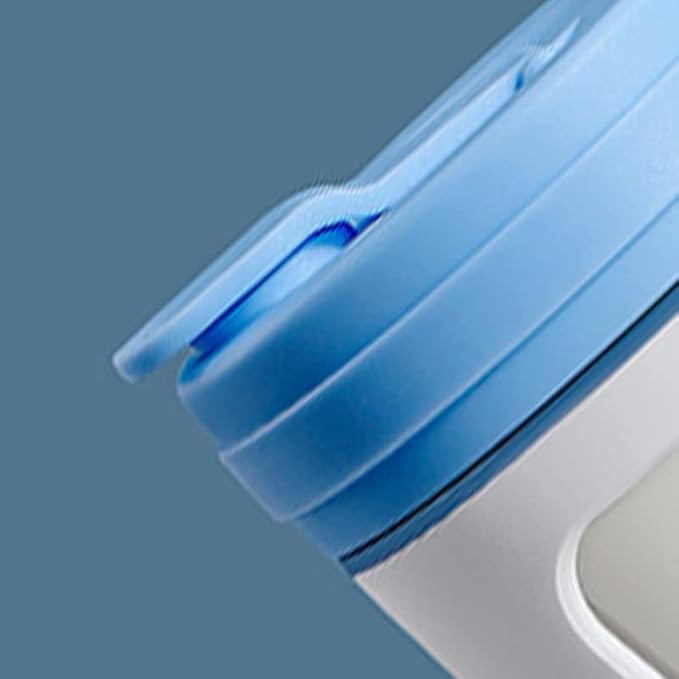 430ml Electric Mixing Mug 7000 RPM Automatic Stirring Mug Cup Rechargeable Self Stirring Mug Auto Coffee Mug with Silicone Handle for Protein Powder Coffee Milk (Blue)