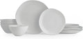 Portmeirion Sophie Conran Arbor 12 Piece Dinneware Set | Organic Shape Stoneware Serving Plates | Appetizer Buffet Dinner and Lunch Plates | Dishwasher Safe