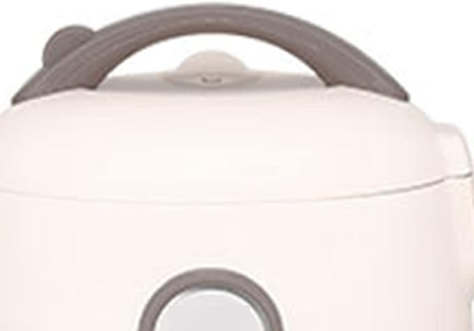 Small Rice Cooker Multifunctional Nonstick Portable Rice Cooker for Kitchen (White)