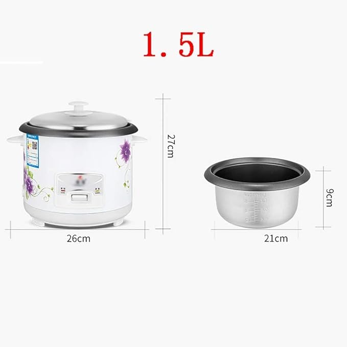 Electric cooker Rice Cooker Home Intelligent Insulation Multi-function Quality Inner Pot Spoon Steamer And Measuring Cups (5L) ()