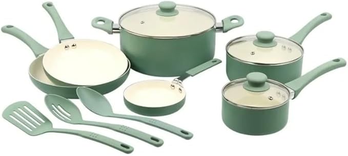 12 Piece Nonstick Aluminum Alloy Cookware Set