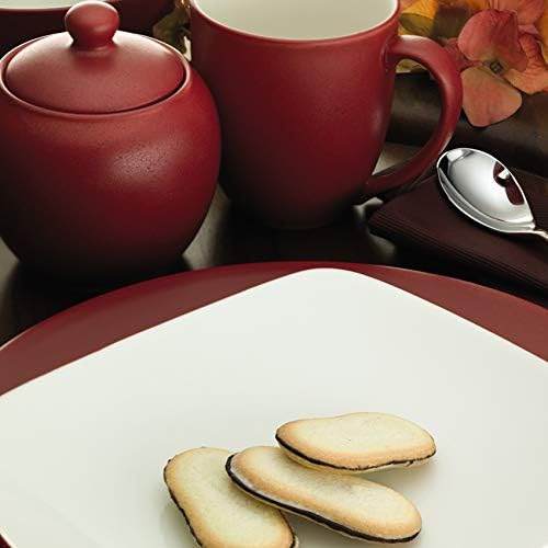 Noritake Colorwave Raspberry 16-Piece Square Dinnerware Set Service For 4