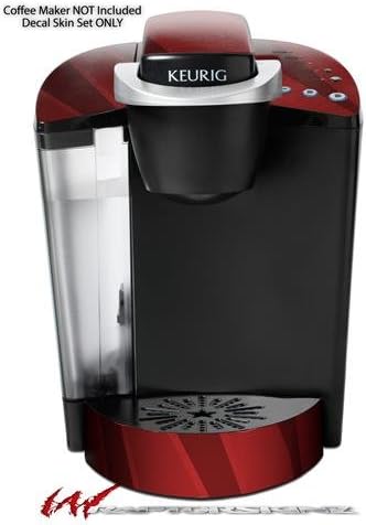 Decal Style Vinyl Skin compatible with Keurig K40 Elite Coffee Makers VintageID 25 Red (COFFEE MAKER NOT INCLUDED)