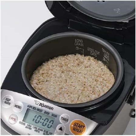 Zojirushi Micom 3-Cup Compact Size Multiple Settings Stainless Steel Made Built-In Retractable Power Cord and Easy to Transport Rice Cooker and Warmer
