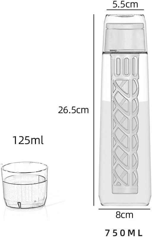 CANDeal Cold Brew Coffee Maker Heavy-Duty Glasses Pitcher Iced Coffee Maker and Tea Brewer with Easy to Clean Reusable Mesh Filter (750ml)