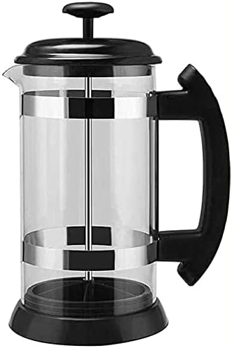 Coffee Maker 304 Stainless Steel Household Hand-Punched Filter Press Pot-Heat Resistant Borosilicate Glasscan Be Used As A Coffee Or Tea Press 34oz (1 Litre)