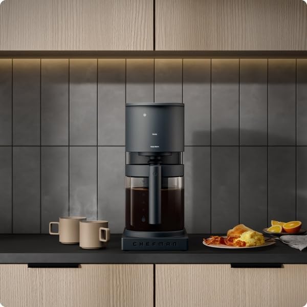 Chefmann Caffeinator Drip 14-Cup Programmable Coffee Maker Black