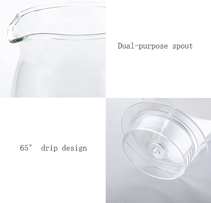 Habiba Iced Drip Coffee Maker 440ml Cold Brew Coffee Maker Detachable Parts Multifunctional Heat-Resistant Glass Siphon Coffee Maker Coffee Maker for Home Office Reusable