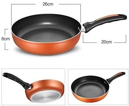Household Non-Stick 3-Piece Aluminum Alloy Cookware Set with Tempered Glass Lids Induction &amp Gas Stove Compatible