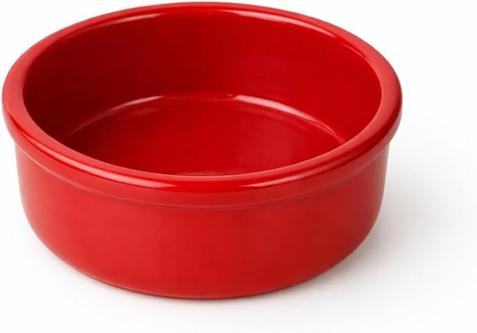 Areste Mexican Clay Cookware Set of 6 – Full Red Terracotta Pots Bowls Plates &amp Serving Dishes – Spanish Earthenware for Baking Yogurt Kheer Meat Vegetables – Cazuelas Mexicana