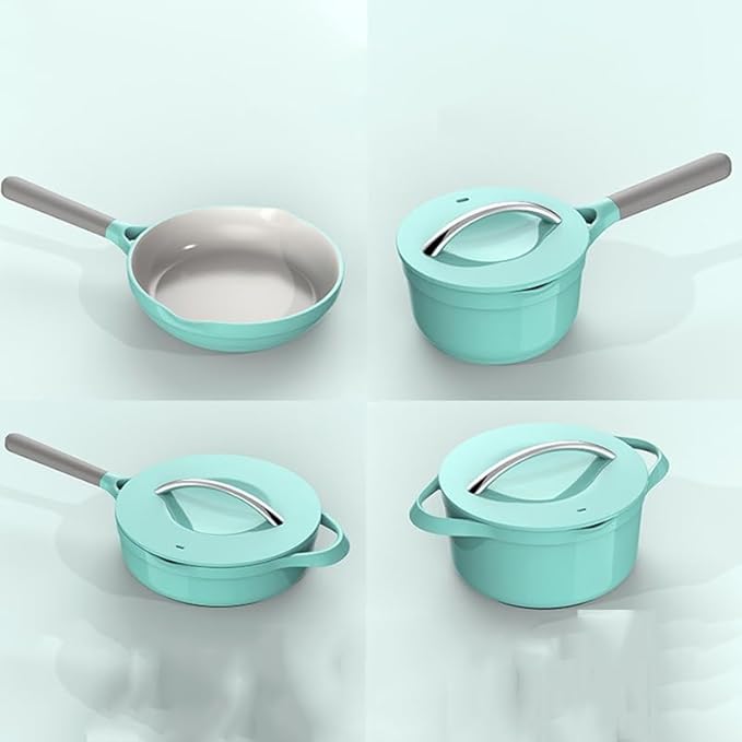Three-piece Wok Cookware Set Soup Pot Frying Pan Combination Household Iron Pot Induction Cooker Universal Gas Stove