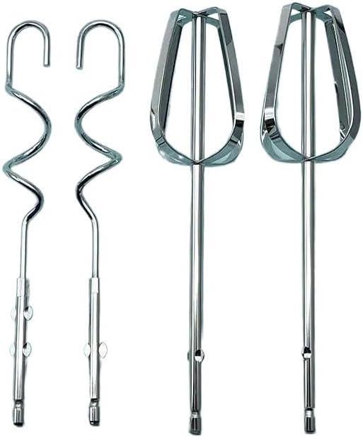 4Pcs Electric Egg Beater Stirring Hook Stainless Steel Handheld Egg Whisk Mixing Stick Kitchen Mixer Accessories
