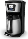 12-Cup Thermal Coffee Maker Customizable Brewing Options Evenstream Showerhead No-Drip Perfect Pour Spout Suitable for Kitchen Dining Room Etc Black