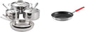 Tramontina 8-Piece Tri-Ply Clad Cookware Set with 12-Inch Professional Nonstick Fry Pan
