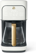 12 cup Programmable Coffee Maker Digital Display Touch Activated White