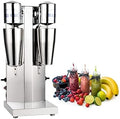 Milkshake Maker Commercial Double Head Milk Shake Machine Stainless Steel Milkshake Blender Two-Speed 110V 180W