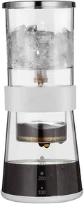 Ice Drip Coffee Maker 14oz Cold Brew Coffee Smooth Dripper Slow Cold Drip Iced Coffee Concentrate Brewer with Adjustable Water Flow Stainless Steel Filter