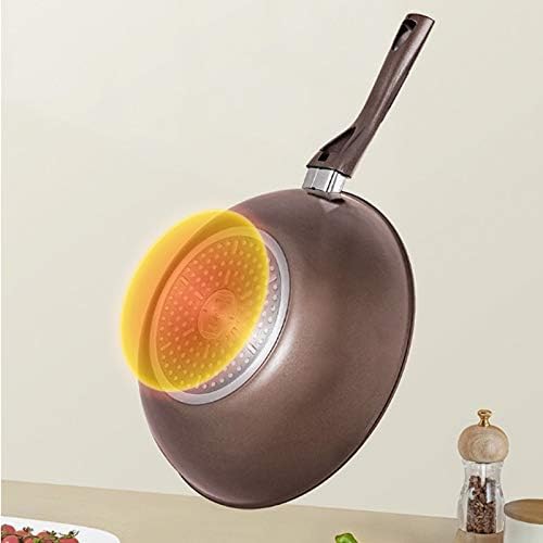 Cooking Pot Frying PanHousehold Stainless Steel Frying Pan Non Stick Pan Uncoated Pot Pots for Cooking Composite Multilayer Bottom Easy to Clean