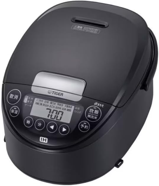 Tiger TIGER JPW-T100KV [IH jar rice cooker 5.5 cups mauve black] 100V The far-red effect of the far-red black thick pot allows for fluffy cooking. JRX-T100KT