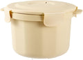 Microwave Rice Cooker And Steamer Pot With Steam Circulation For Even Cooking Of Rice Pasta And Vegetables Portable Design For Travel And Easy Maintenance