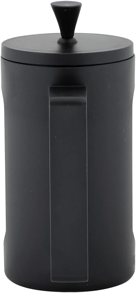 Any Morning Coffe Maker Stainless Steel Borosilicate Glass French Press Tea Press for Loose Tea BPA Free Heat Resistant Durable Easy to Clean 20 oz Black