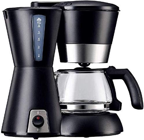 Coffee Machine Coffee Machine Filter Coffee Machine0.65L Capacity Coffee Maker Producing Up to 6 CupsAnti-Drip System Permanent Reusable FilterBlackCompatible with Espresso C