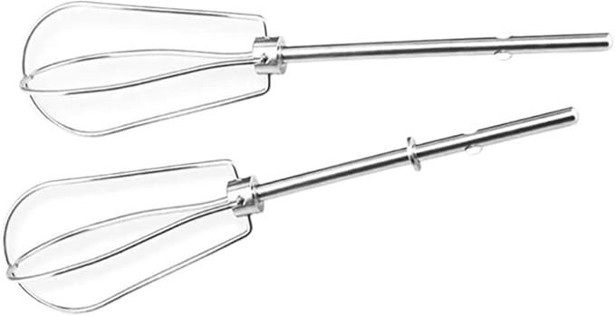 Set of 2 Electric Food Mixer Heads Handheld Eggs Beater Stainless Steel Accessories Part