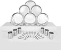 Stainless Steel Dinner Set 12 Pieces Dishwasher-Safe Easy to Clean (30 Pcs Set)