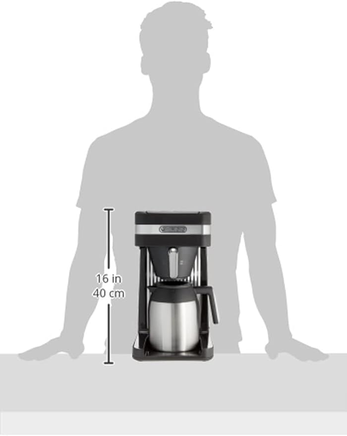 BUNN 55200 CSB3T Speed Brew Platinum Thermal Coffee Maker Stainless Steel 10-Cup Black