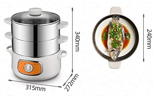 3 Layers Electric Cooking Machine Automatic Multi Cooker Stainless Steel Inner Steamer Hot Pot Rice Cooker Fast Heating