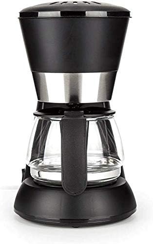 Coffee Machine Coffee Machine Filter Coffee Machine0.65L Capacity Coffee Maker Producing Up to 6 CupsAnti-Drip System Permanent Reusable FilterBlackCompatible with Espresso C
