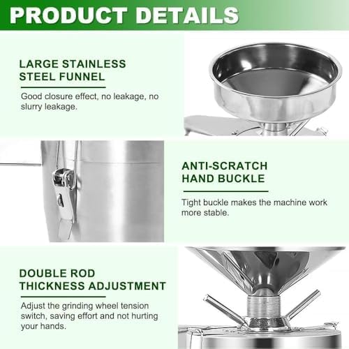 Commercial Soy Milk Maker with Slag Separation | Electric Fresh Grinding Machine | Stainless Steel for Home &amp Commercial Use