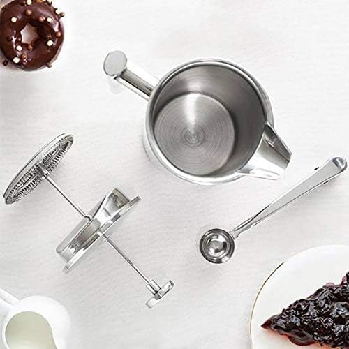 Stainless Steel Coffee &amp Tea Maker Makes 8 Cups - Portable Thermal Coffee Makers For Home Camping Traveling(1L)