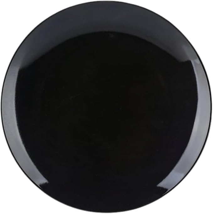 Stoneware Dinnerware Set 12 Pieces - Cream (Black)