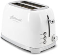Vintage Stainless Steel Toaster - 2 Slice Wide Slot 6 Shade Settings - Bagel Waffle &amp Bread - Cancel &amp Defrost