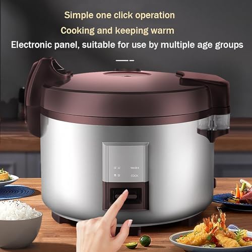 Commercial Large Rice Cooker 9-23L Large CapacityWith Non Stick Pot &amp 24-Hour Keep Warm Functionfor RestaurantHotelfactory canteen rice cooker(15L-1800W)
