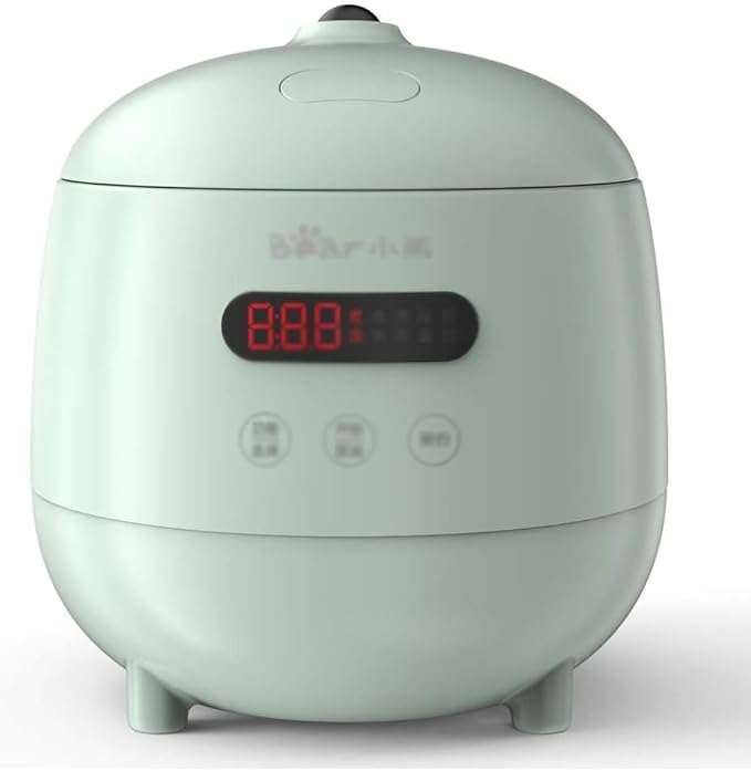 Rice Cooker 1.2L Electric Rice Cooker Automatic Multi Cooker Mini Portable Cooking Pot with Reservation(B)