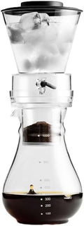 Iced Crip Coffee Maker with Adjustable Flow Fits Most Drip Coffee Makers with Sharing Pot for Home Office Coffee Pots