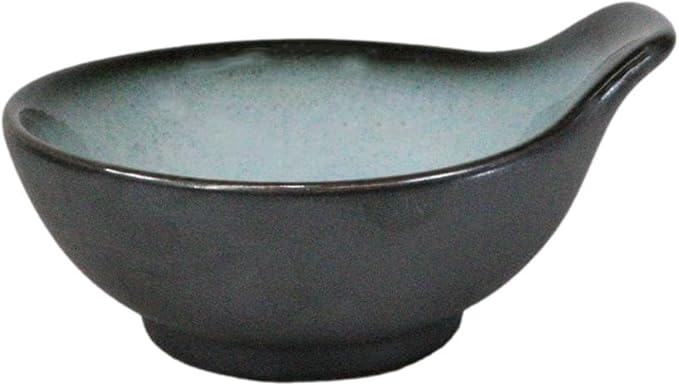 Ebros Gift Blue Sky Stars Artistic Seikai Porcelain Series Dinnerware Serveware Kitchenware Set Asian Japanese Dining Restaurant Supply (Pack Of 5 Small Ponzu Sauce Miso Soup Bowls With Handle 5oz)