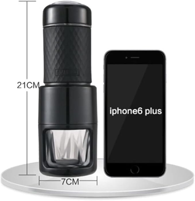 Portable Coffee Machine Manual Espresso Coffee Maker for Car Travel Camping Hiking Home Office Compatible with Coffee Powder &amp Coffee Capsule 80ml Water Capacity10g Coffee Powder Capacity
