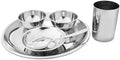 Stainless Steel Dinner Set 12 Pieces Dishwasher-Safe Easy to Clean (6 Pcs Set)