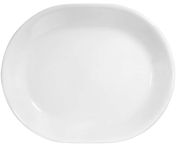 Corelle Vitrelle 38-Piece Service for 12 Dinnerware Set Triple Layer Glass and Chip Resistant Lightweight Round Plates and Bowls Set Winter Frost White