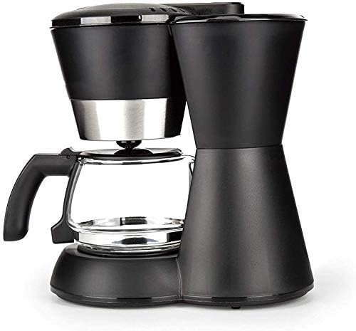 Coffee Machine Coffee Machine Filter Coffee Machine0.65L Capacity Coffee Maker Producing Up to 6 CupsAnti-Drip System Permanent Reusable FilterBlackCompatible with Espresso C