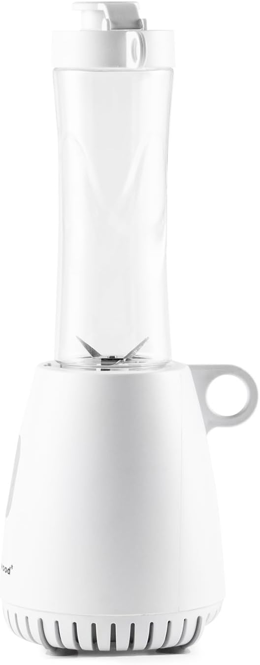 Techwood Personal Blender with Stainless Steel Blades Fruit Juicer Single-Button Operation for Smoothies Shakes and Soups