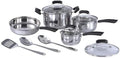 For 11-Piece Stainless Steel Cookware Set