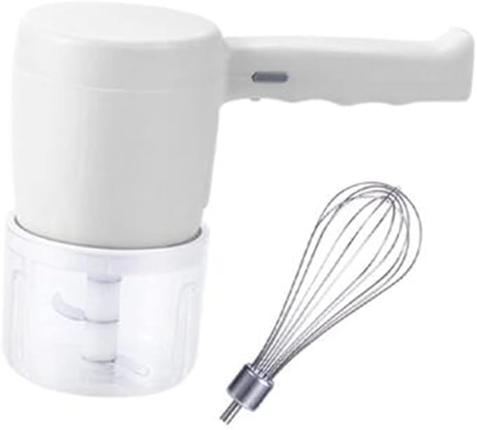 2 in 1 Electric Wireless Whisk Hand Blender Mixer USB Rechargeable with Cup (B (A As the picture shows)