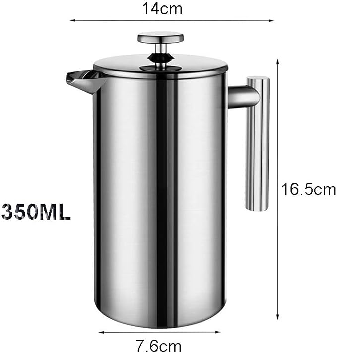 Coffee Maker French Press Stainless Steel Espresso Machine Double-Wall Insulated Tea Pot