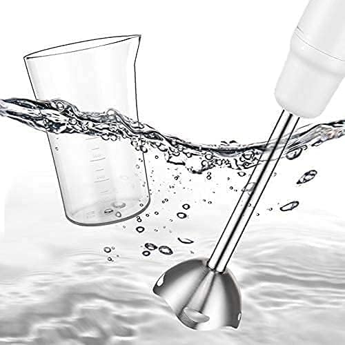 Multi-Purpose Hand Blender Heavy Duty Copper Motor Brushed 304 Stainless Steel with Whisk Milk Frother Attachments