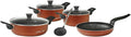Flonal Pepita Red Bronze 8-Piece Forged Aluminum Non-Stick Cookware Set